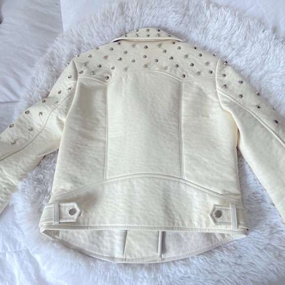 Zara white leather jacket - Picture 5 of 6
